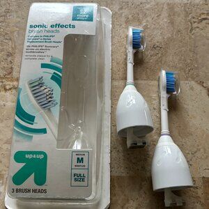 Up & Up Sonic Effects Brush Heads: Two (comparable to Philips Sonicare)